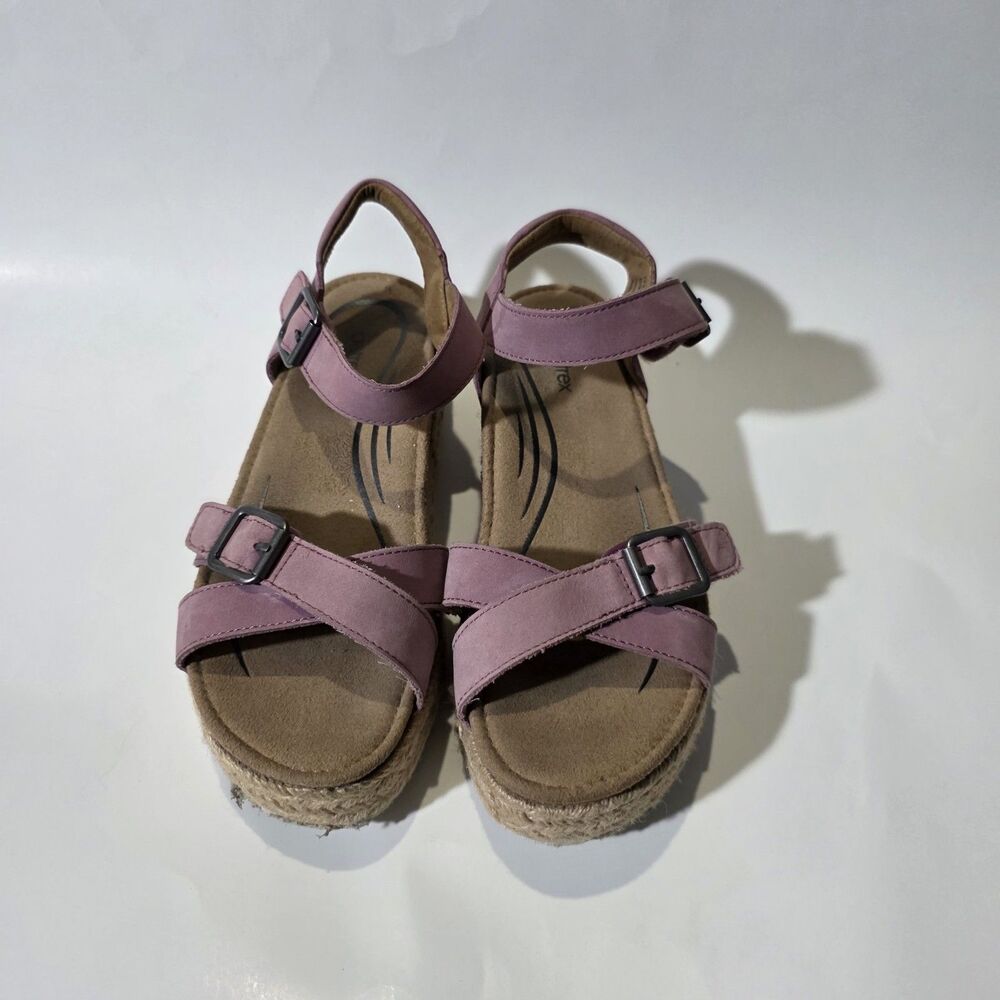 Aetrex Paula Espadrilles Sandals Pink Sz 7